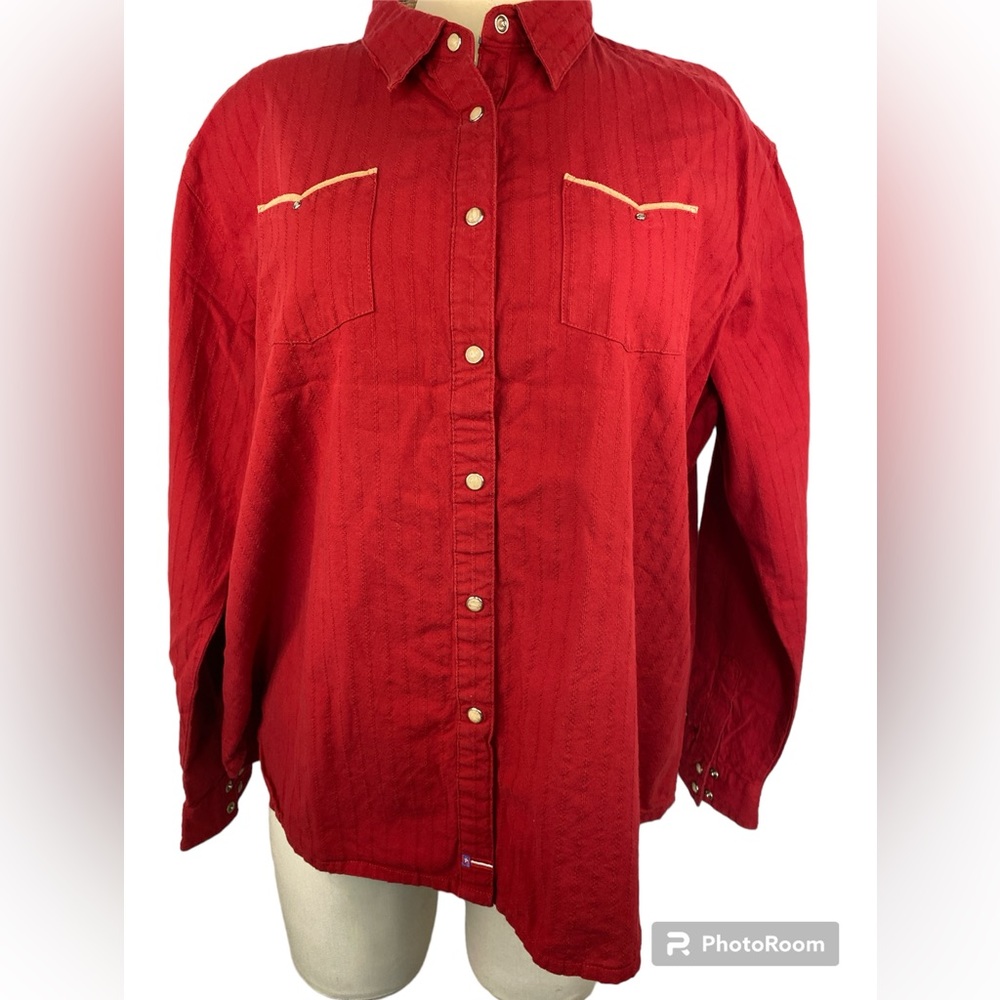 Wrangler Blues Long Sleeve Western Shirt with Snaps Women’s